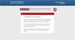 Desktop Screenshot of cpd.slcc.co.uk