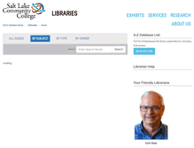 Tablet Screenshot of libguides.slcc.edu